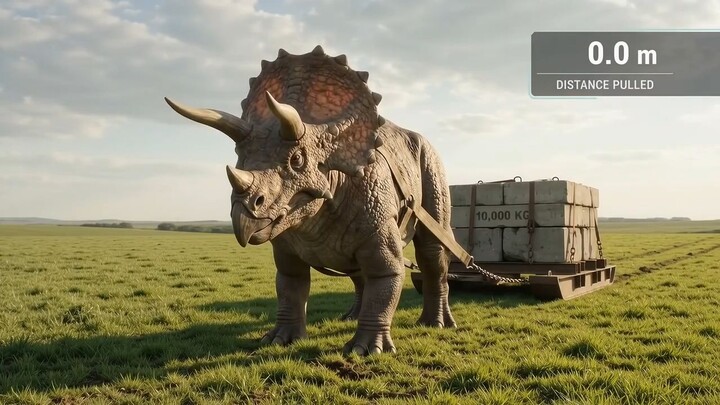 10 Tons vs 7 Prehistoric Giants — Who Drags It Furthest
