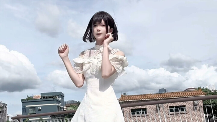 The white dress has a 100% compatibility rate.