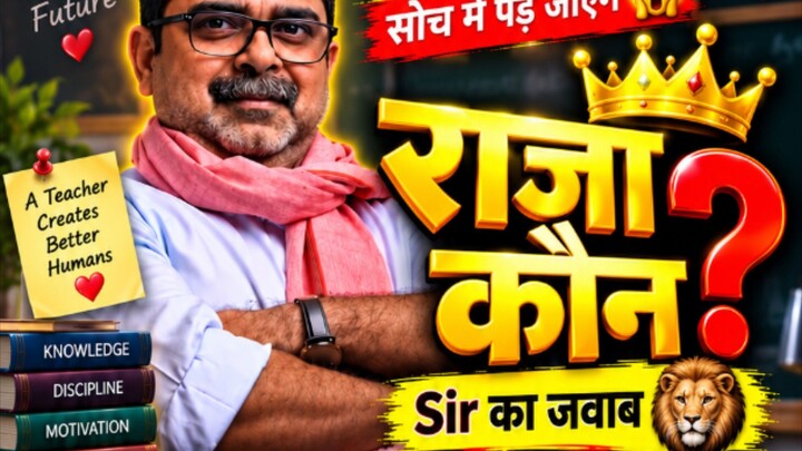 राजा कौन? 👑 Sir का ये जवाब सुनकर मज़ा आ जाएगा 😂🔥 | YouTube Shorts