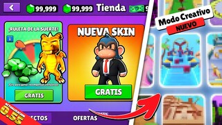 ♻NUEVA ACTUALIZACION 0.55 de STUMBLE GUYS PARA TODO el MUNDO...!MODO CREATIVO, NUEVAS SKINS y FECHA😱