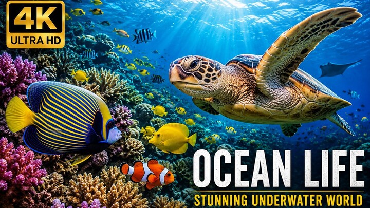 Ocean Life in 4K 🐠🌊 | Stunning Underwater World & Colorful Marine Life