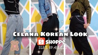 SHOPEE HAUL CELANA PANJANG HAIGHWAIST RECOMMENDED !!