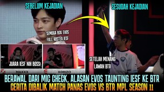 KENAPA EVOS TAUNTING IESF KE BTR? GINI CERITA AWAL PENYEBAB EVOS PANAS LAWAN BTR