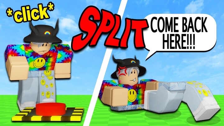this roblox game SPLIT me in half