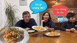 Phản ứng của chồng khi vợ làm món ăn lạ 💥😁 lần đầu ăn gỏi táo | Cuộc sống ở Đức