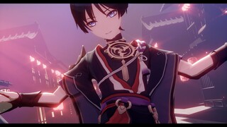 (MMD原神Genshin Impact) ヒアソビ/Hiasobi (Scaramouche)