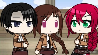 When my AOT OC meets the AOT Fanfiction OC (Attack On Titan) - Gacha Club {Sheetpost?}