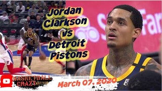 Jordan Clarkson [14 Points] vs Detroit Pistons | March 07, 2020