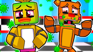 ทุกคนอยู่ใน QUARANTINE (ไวรัส) Minecraft Five Nights ที่ FNAF Roleplay ของ Freddy