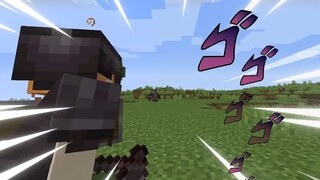 minecraft pvp but its a jojo reference