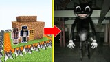 MÈO QUÁI VẬT Tấn Công Nhà Được Bảo Vệ Bởi bqThanh Và Ốc Trong Minecraft ! (CARTOON CAT)