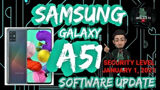 SAMSUNG GALAXY A51 | SOFTWARE UPDATE | SECURITY LEVEL JANUARY 1, 2021