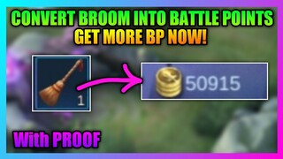 How To Convert Broom Into Battle Points Mobile Legends | Guinivere's Gift Event MLBB