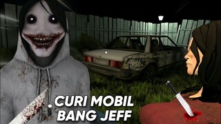 KABUR DARI BANG JEFF NAIK MOBIL RONGSOKAN | Jeff the killer New Update - Car Escape