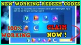 NEW WORKING REDEEM CODES ML | NEW MOBILE LEGENDS OCTOBER REDEEM CODES | FREE SKIN REDEEM CODE |