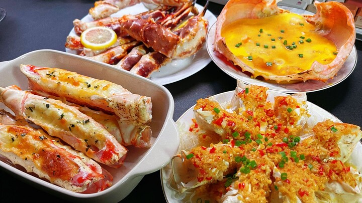 คืนนี้กินอาหารกลางดึก ทำปูจักรพรรดิ 4 แบบ กินง่ายๆ สักหน่อย