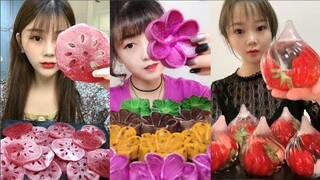 Thánh Ăn Đá Ăn Đá Lạnh Màu Sắc Hình Dạng Bất Thường Thú Vị - ASMR Ice Crunchy Eating sound#152