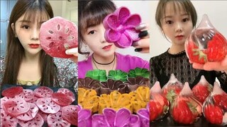 Thánh Ăn Đá Ăn Đá Lạnh Màu Sắc Hình Dạng Bất Thường Thú Vị - ASMR Ice Crunchy Eating sound#152