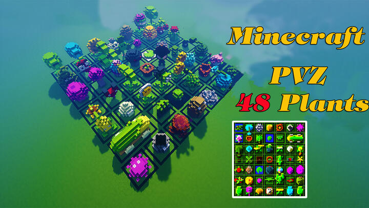 Minecraft | All Plants In Plants Vs. Zombies