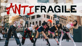 【彤瑶】破败城市超拽的‘ANTIFRAGILE’女孩们 LE SSERAFIM最新回归曲翻跳！百分百还原MV