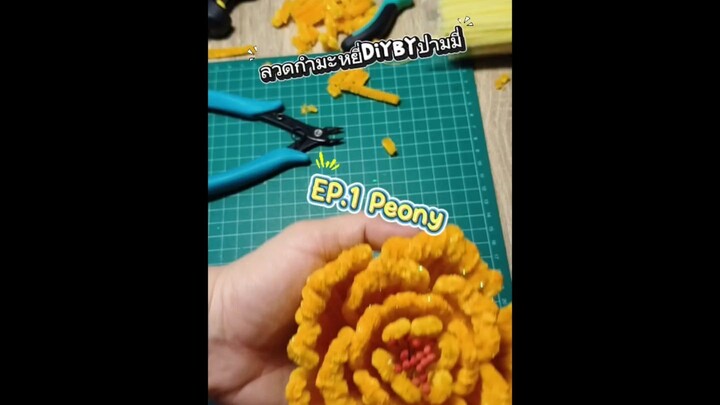 ดอกโบตั๋น หรือ Peony จากลวดกำมะหยี่  เป็นงานสำหรับDIY ต่างๆ ฝากกดติดตามด้วยนะค่ะ