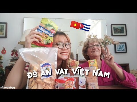 bà chủ nhà người cuba lần đầu thử đồ ăn vặt việt nam?! 🇨🇺🇻🇳 | filmedbyq