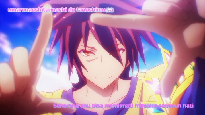 └ Creditless」No Game No Life Op/Opening [720p]