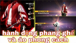 Free fire| review vòng quay phong cách săn hành động phang ghế và áo phong cách