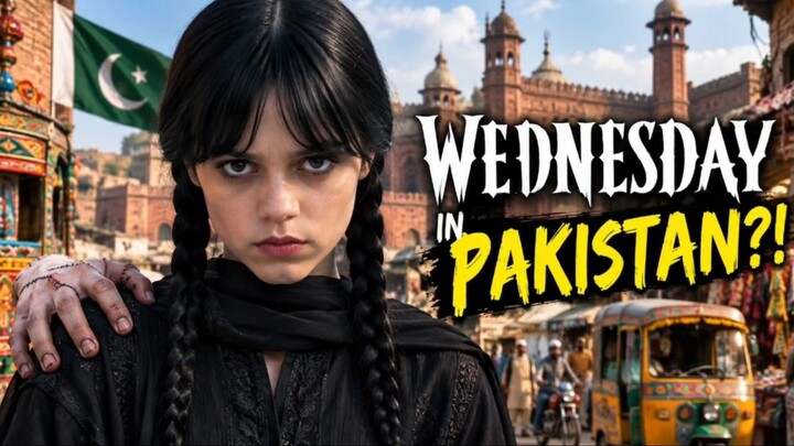 What If Wednesday Addams Visited Pakistan? | Wednesday in Pakistan #wednesdaynetflix #wednesdayaddam