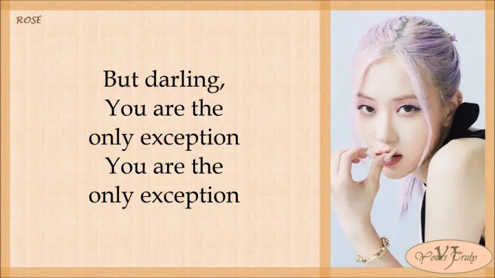 ROSÃ‰ - The Only Exception (Cover) Lyrics