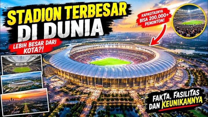 STADION TERBESAR DI DUNIA! 😱