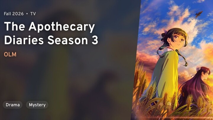 EP 1 - The Apothecary Diaries Season 3 Sub Indo