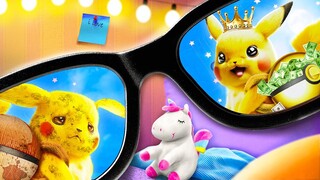 KITA BANGUN RUANG RAHASIA || Perubahan Pokemon Kaya vs Miskin oleh 123 GO!