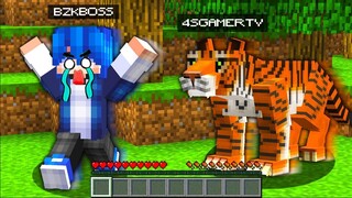 เมื่อ!! ผมมาแกล้งน้องตอนอัดคลิปแปลงร่างเป็นเสือ... ไล่เกรียนโคตรฮา5555 😂 (Minecraft)