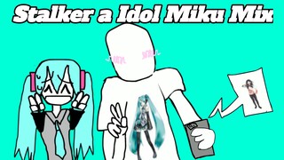 Stalker a Idol Miku Mix, FNF Hatsune Miku VS Slenderman Oneshot!!!