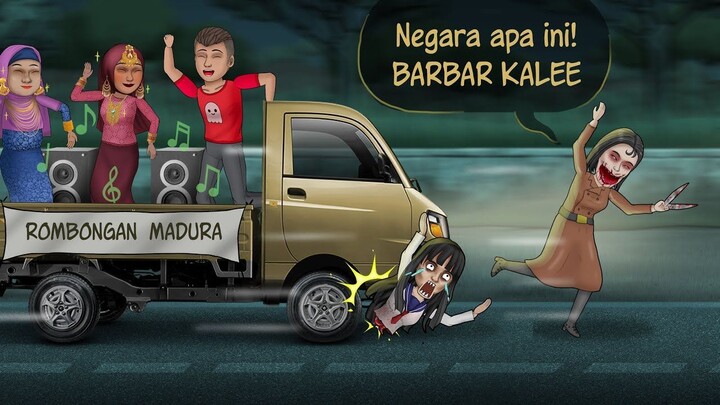 Ketika Hantu Jepang ke Indonesia - Kompilasi #HORORKOMEDI  Kartun Hantu
