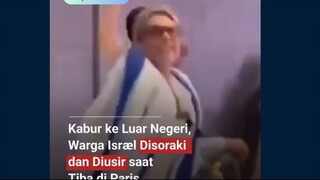 Sebuah video yang beredar di media sosial menunjukkan sekelompok warga Isræl yang dikabarkan melarik
