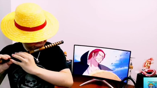 [ดนตรี]เล่นเพลงธีมของ <วันพีซ> ด้วยขลุ่ย: <Luffy Moukou>