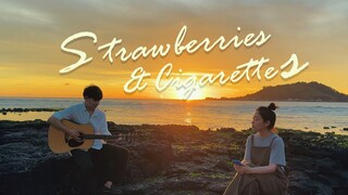 Kakak Beradik Menyanyikan "Strawberries & Cigarettes"