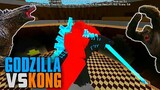 Kong 2021 Vs. Godzilla 2021 in Minecraft Arena