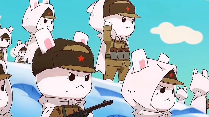 The rabbit challenged 17 gangs in a row, holding mushroom bombs, and said who was in favor and who w