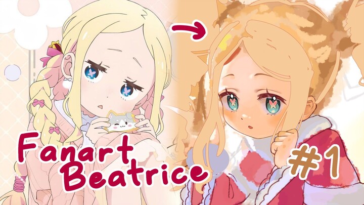 Fanart si imut Betty 🩷😻 || Beatrice Re:zero