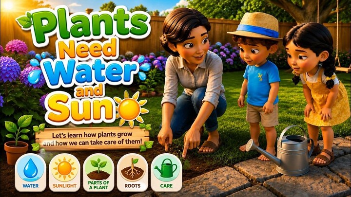 Plants Need Water and Sun - AnakIndo Academy - Ep 9