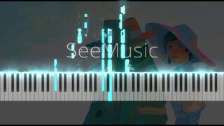 Studio Ghibli - Porco Rosso - The Bygone Days (piano tutorial + sheet music)