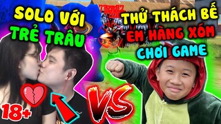 Cow TV Thông Đồng Với Trẻ Trâu Troll Em Hàng Xóm Thử Thách Vừa Bế Vừa Chơi Game Thắng Được ấy ấy