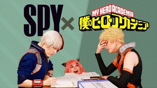 Spy x My Hero Academia MHA BNHA Todoroki and Bakugou Babysit Anya