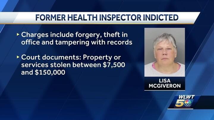 Grand jury indicts former health inspector on theft, tampering, forgery charges