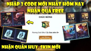 Liên Quân | Nhập 3 CODE Skin Trang Phục Hiếm , Quân Huy Miễn Phí Từ Sự Kiện Mới Nhất