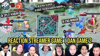 SEKELAS EVOS BISA BUTA MAP & DI END MINION Reaction Streamer EVOS vs AURA MPL Season 10