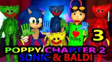 NEW Poppy Playtime Chapter 2 PART 3 VS SONIC & BALDI! Minecraft Animation Monster Movie Story